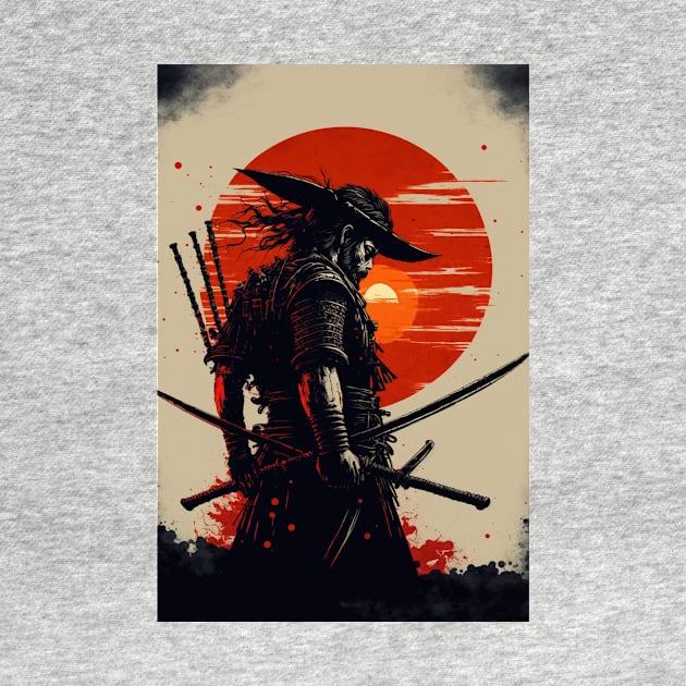 The Crimson Sun: A Symbol of the Epic Warrior in Japanese Culture by styleandlife